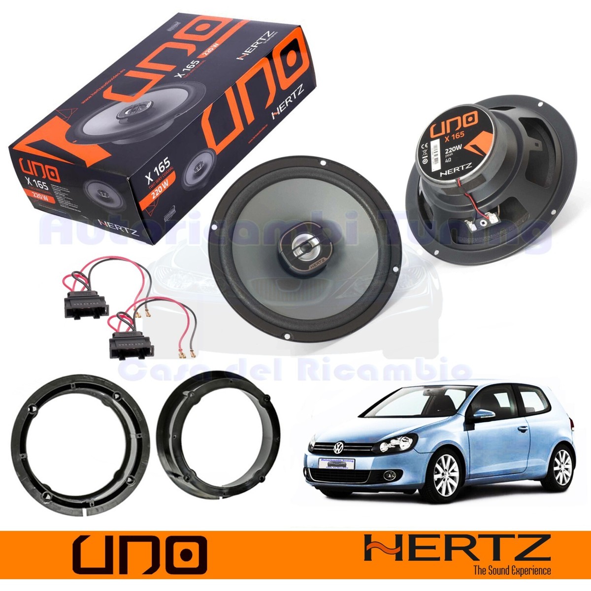 Altoparlanti Hertz LINEA UNO X165 | Coassiali 165mm 220W | Per VW Golf IV Anteriore/Posteriore - Foto 7