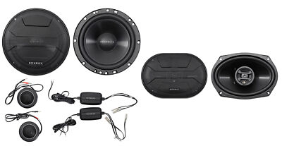 Hifonics ZS65C 6.5'' 800w Component Car Speakers+(2) 6x9'' 800w Coaxial Speakers