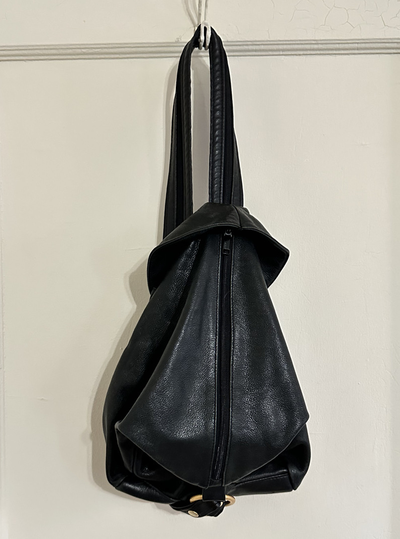 DELANE Canada black Leather backpack DELANE Canada Black Luxurious Leather Backpack Bag Purse  main image 3