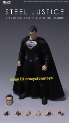 BMS Suntan Superman STEEL JUSTICE 1/12 Action Figure Doll Model IN