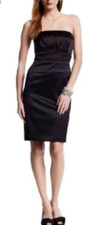 WHBM Strapless Corset Dress 10 Boned Party Stretch Strapless Wedding Guest Date