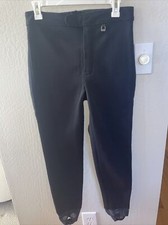 Roffe Tempo Pant Ski Snow Stirrup Pants Size 8 Short Black Made in USA VTG S50