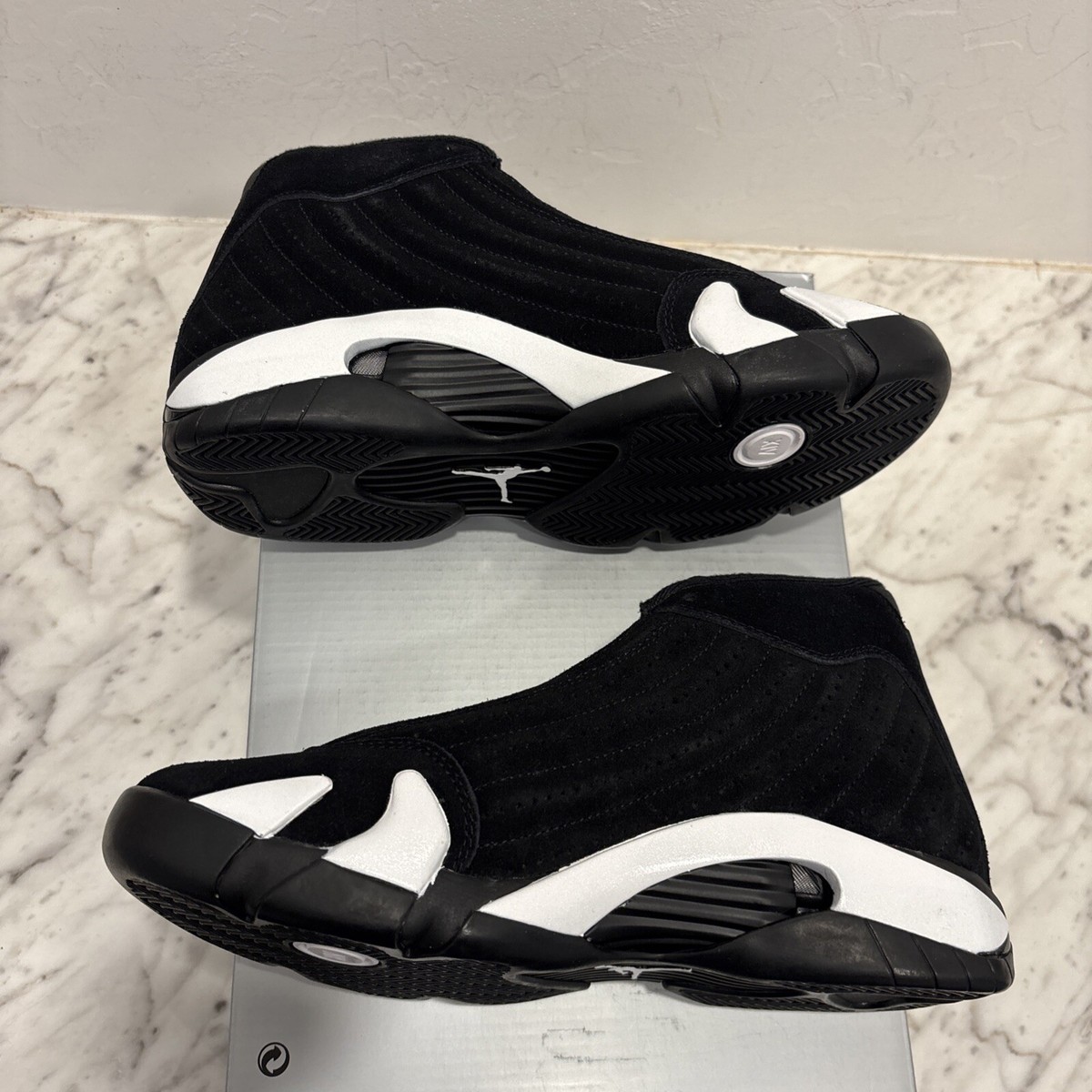 Size Air Jordan 14 Retro Black White for sale online