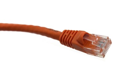 50 PACK LOT 14FT CAT6 Ethernet Patch Cable Orange RJ45 550Mhz UTP 4M