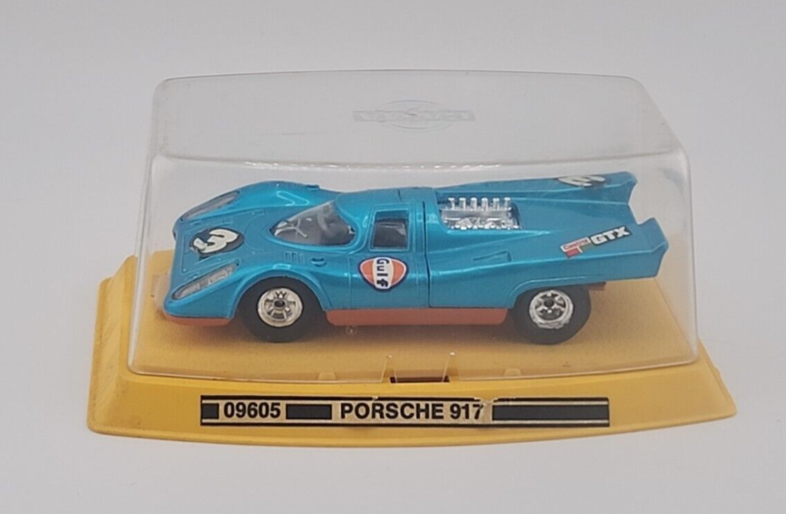 GAMA Mini Porsche 917K, Blue ~ Orange Diecast, Made in Germany
