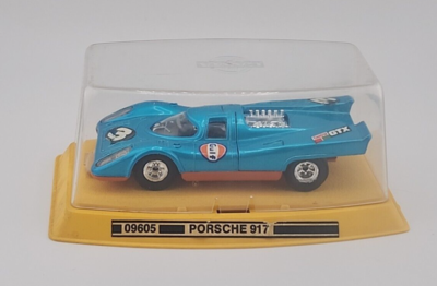 GAMA Mini Porsche 917K, Blue ~ Orange Diecast, Made in Germany
