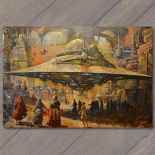 Art Print Alien God Civilization Religious Deity Ceremony Sacred Ritual Spaceshi