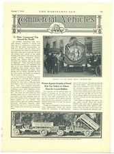 1914 KisselKar Gravel Trucks Magazine Photo & Caption - City of Butte, Montana