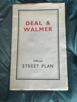 Vintage Street Plan of Deal & Walmer,  1960's approx