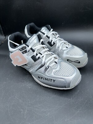 NFINITY Bioniq 2.0 Cheer Shoes womens silver white black NEW 11.5