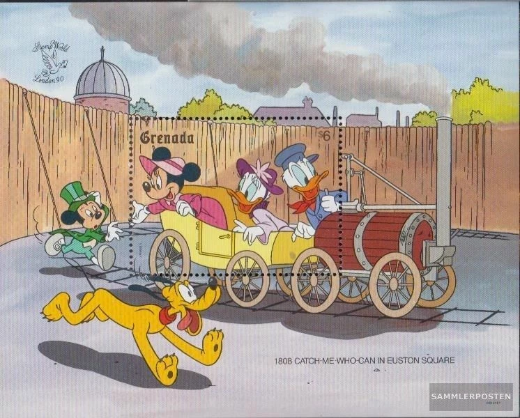 grenade Bloc 247 (complète edition) neuf avec gomme originale 1990 walt-disney-p - Photo 1/1