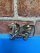 Mythological Dragon Fine Pewter Belt Buckle GKALT USA
