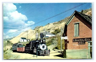 Central City, CO Postcard-  NARROW GAUGE TRAIN THAT CARRIED GOLD SEEKERS INTO CO