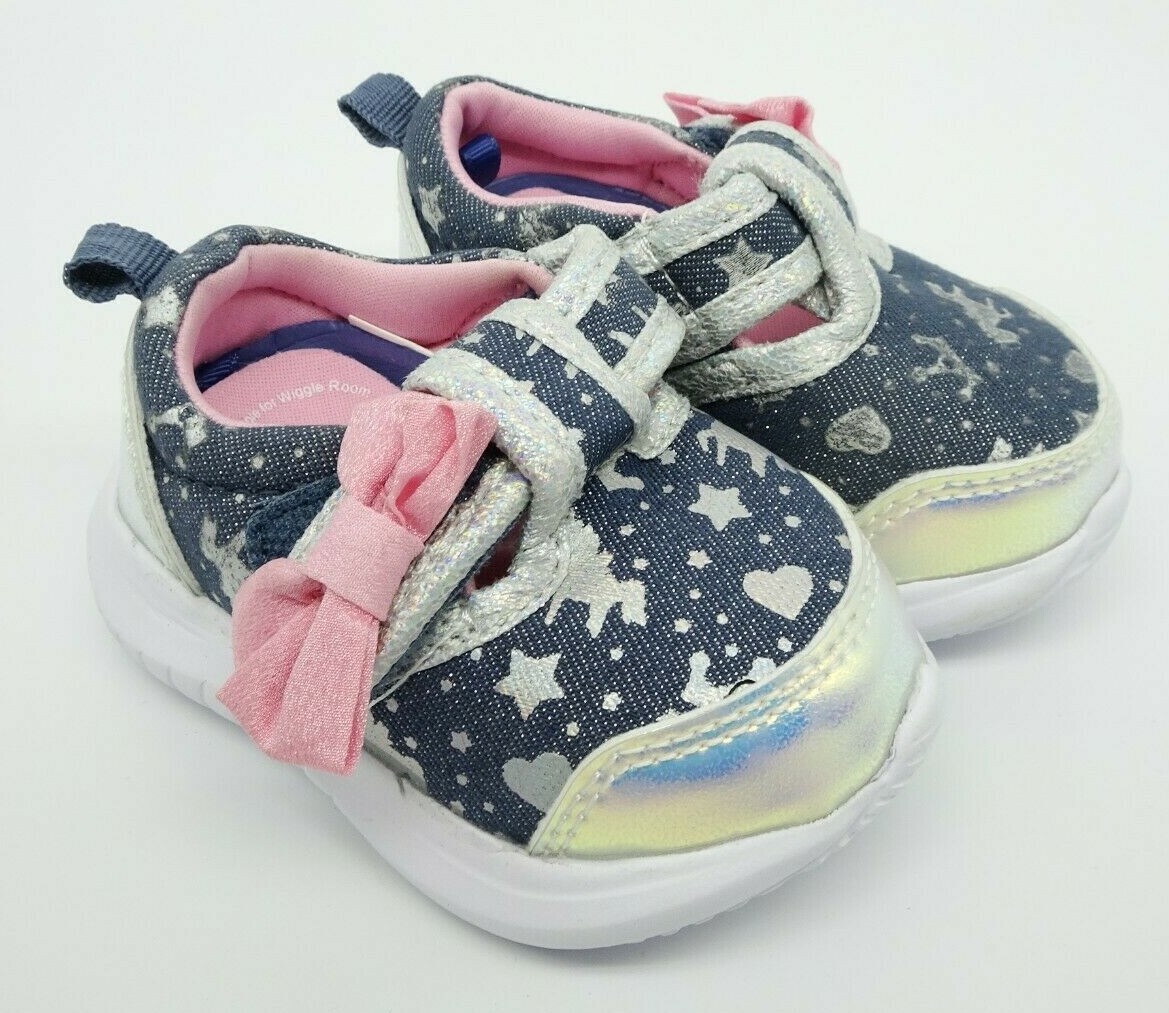 Athletic Works Baby Girls Sneakers Blue Mary Jane Sneakers Shoes Size NWOT