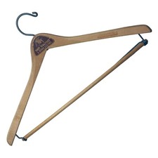 Vintage Hart Schaffner  Marx Wood Locking Suit Hanger 17" Wishbone Grand Rapids