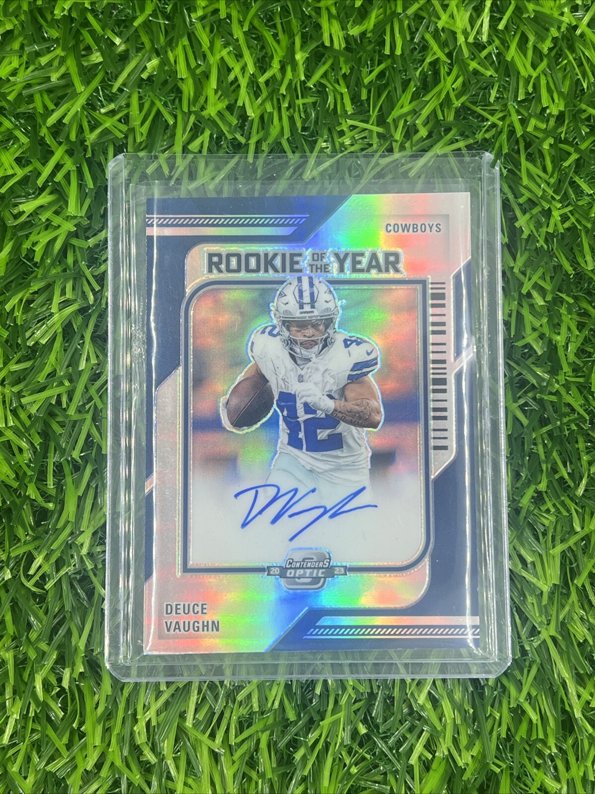 2023 Optic Contenders Rookie Of The Year Deuce Vaughn Auto /99