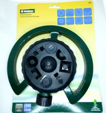 (NEW) Melnor Turret Lawn Sprinkler Rotating Head Multiple Pattern Adjustable