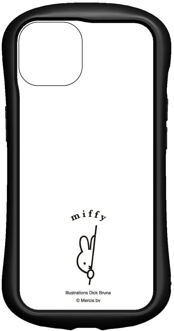 Gourmandise iPhone 13 Case Cover 6.1 Miffy Hybrid Clear Hyokkori MF-248B Japan Nieuwe baan, volop