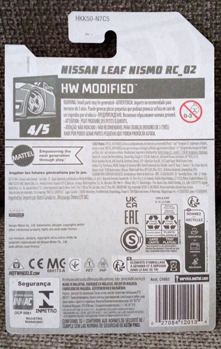 Hot Wheels 2023 Mainline NISSAN LEAF NISMO RC_02 91/250 nuovo di zecca - Foto 6 di 7
