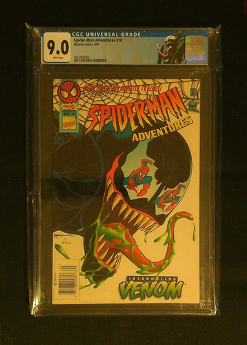 Spider-Man Adventures #10 - CGC 9.0 - Custom Venom Label - Picture 1 of 1