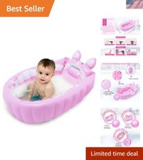 Inflatable Toddler Tub with Non-Slip Base - Perfect for 0-6 Olds Bath Time