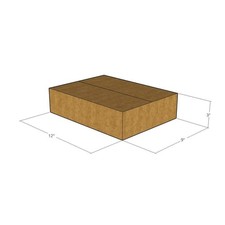 175 12x9x3 Kraft Brown Corrugated Shipping Boxes 32 ECT Single-Wall New