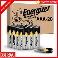 Energizer Alkaline Power AAA Batteries, 20 Count, Long-Lasting Triple A Batterie