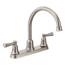 CLEVELAND 41611CSL Kitchen Faucet 3-Hole 1.5 GPM SS 2-Handle High-Arc