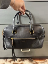 Marc Jacobs Recruit Baulette Bag Leather Boston Women Authentic *READ*