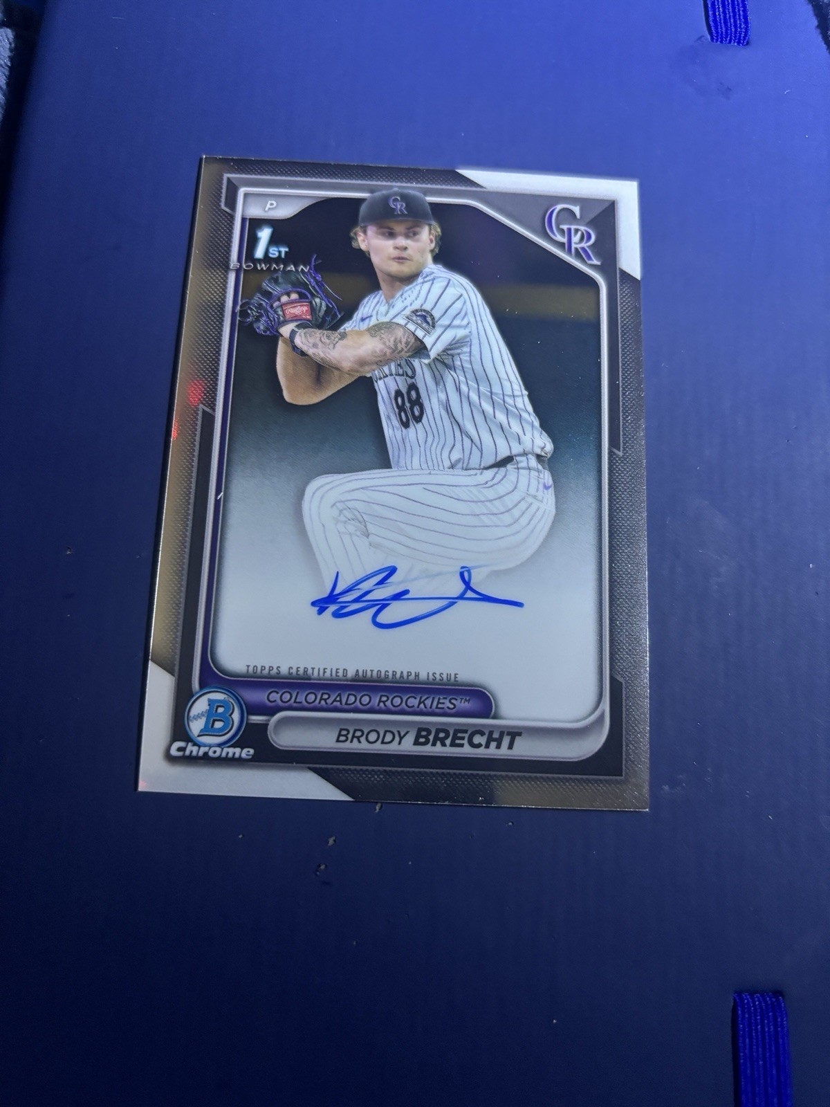 2024 Bowman Draft Brody Brecht Chrome Auto 1st #CPA-BBR Rockies