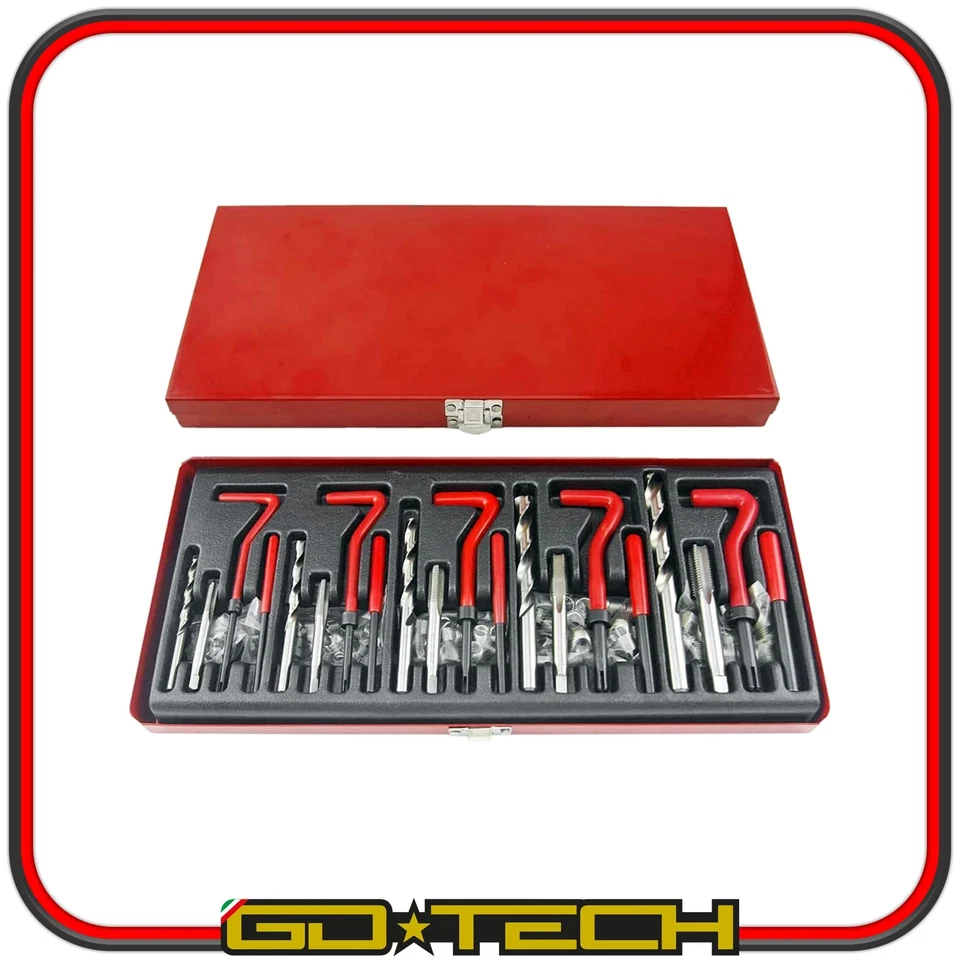 KIT RIPARAZIONE FILETTI ELICOIDI MASCHI RIPRISTINA FILETTATURE M5 M6 M8 M10 M12 - Imagen 3 de 4