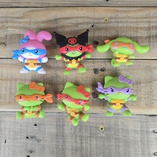 Lot of 6 McDonald's Teenage Mutant Ninja Turtles  Hello Kitty Happy Meal Toys