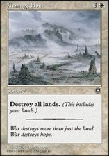 [1x] Armageddon Played, English Portal Second Age MTG Magic