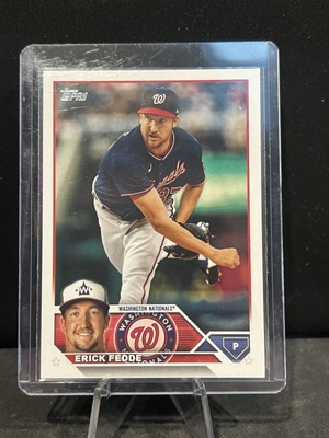 2023 Topps Series 1 - Erick Fedde #258 Advanced Stat Back /300