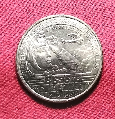 USA 25 CENTS BESSIE COLEMAN  QUARTER 2023 P - Picture 2 of 2