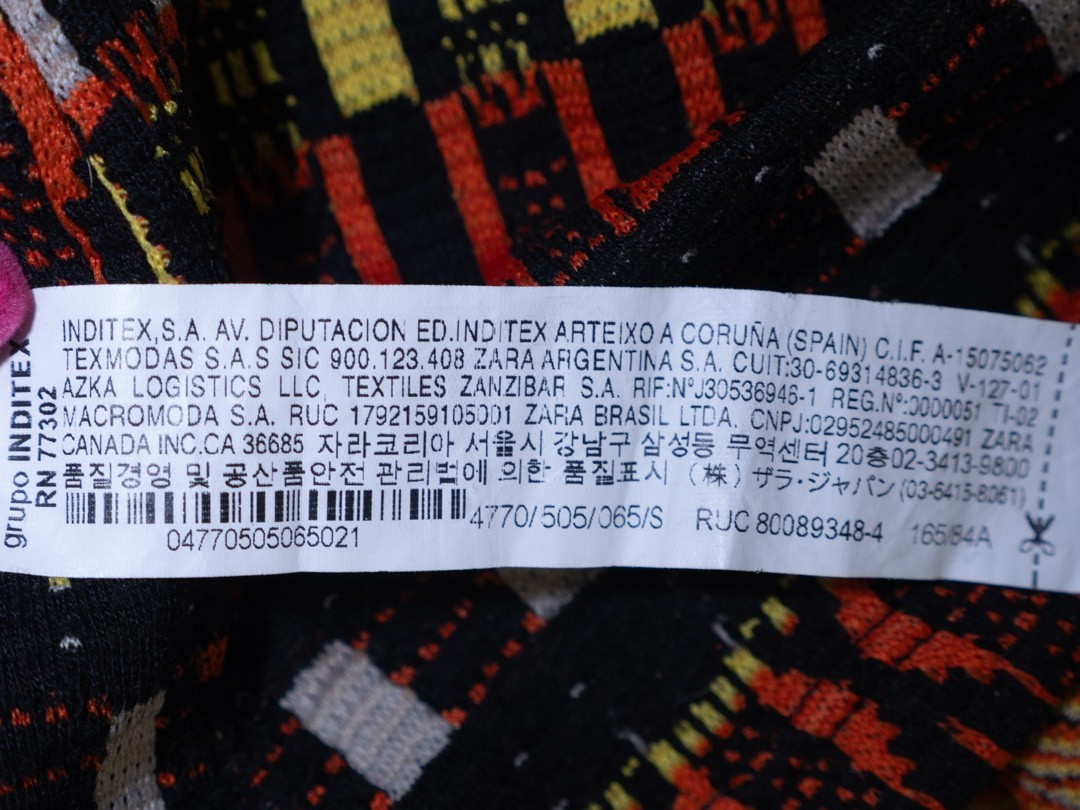 Zara Long Sleeve Patterned Jumper Size S Pre-Owned image 8