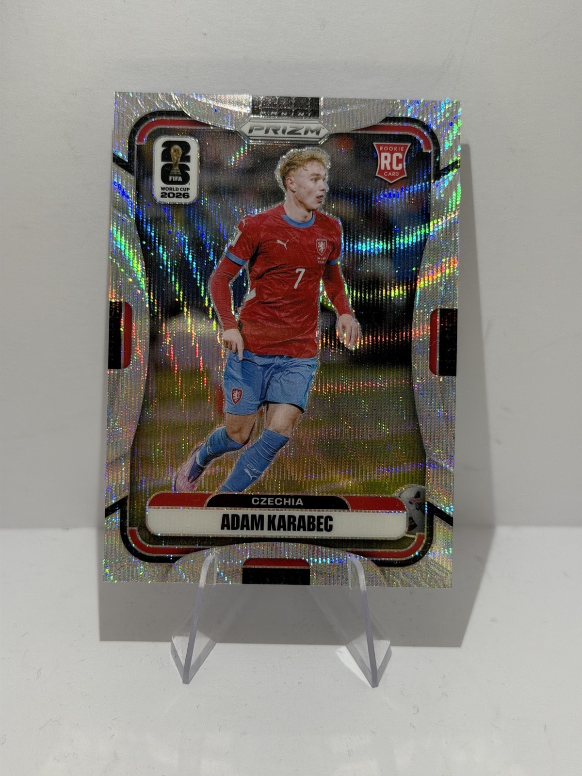2026 Panini Prizm Fifa World Cup - Adam Karabec #480 Wave Prizm