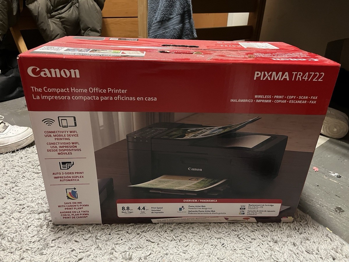 Canon PIXMA TR4722 Inkjet Printer Compact Home Office Scanner