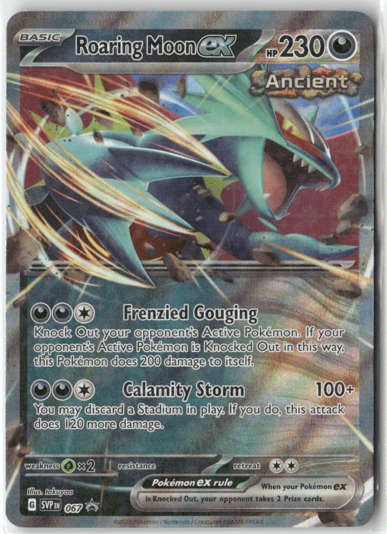Roaring Moon ex 067 Holo Promo Scarlet & Violet Promo Pokemon Near Mint
