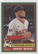 2025 Topps Heritage Dark Green Border Ceddanne Rafaela #126 0k26