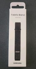 Samsung - Fabric Watch Band for Galaxy Watch6, Galaxy Watch6 Classic S/M - Black