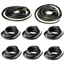 Lifelike Rubber Snakes for Bird Control - 8 Pieces