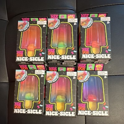 Nee Doh Nice-sicle Super Solid Squishy Soft Touch Squeeze Toy, Multicolor 3+
