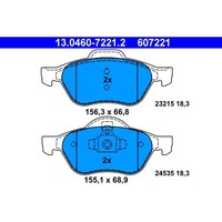 Bremsbelagsatz Scheibenbremse ATE 13.0460-7221.2 FüR Renault Megane II Grandtour