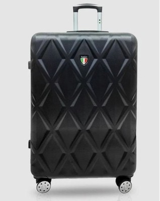 BRAND NEW TUCCI Italy ALVEARE Hardside Expandable 24'' Spinner Suitcase Black