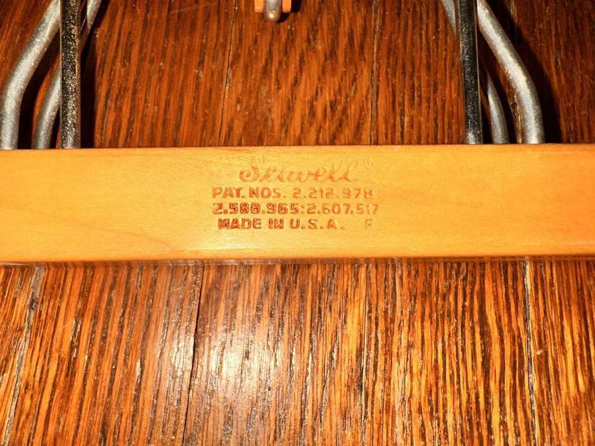 Vintage Setwell Wooden Hanger | eBay