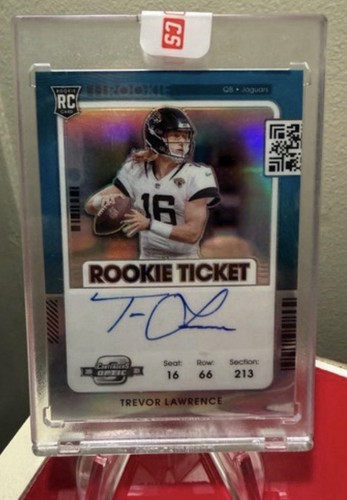 Trevor Lawrence [Autograph Variation] #101 2021 Panini Contenders Optic card