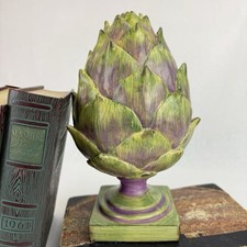 Large Artichoke Figurine on Pedestal Stand made by Ashland Give Thanks Tabletop