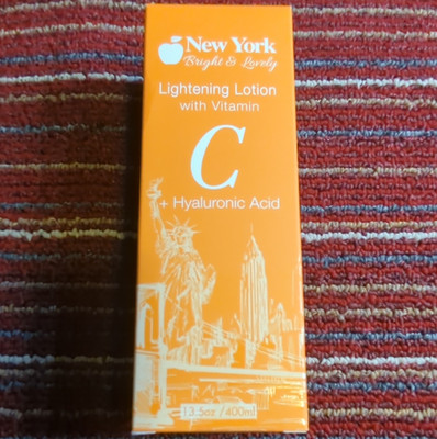 New York Bright & Lovely Lightening Body Lotion Vitamin C + Hyaluronic 13.5 oz