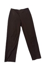 Talbots brown stretch side-zip straight-leg pants size 10 excellent condition